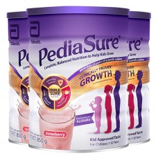 【澳洲直邮】PEDIASURE 雅培小安素儿童帮助奶粉草莓味 1-10岁 孩子长高 850G 3罐/6罐可选